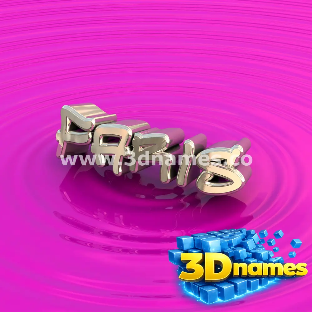 faris in Pink Graffiti style - 3D name wallpaper