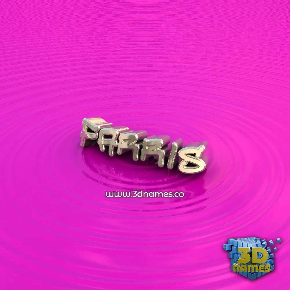 farris in Pink Graffiti style - 3D name wallpaper