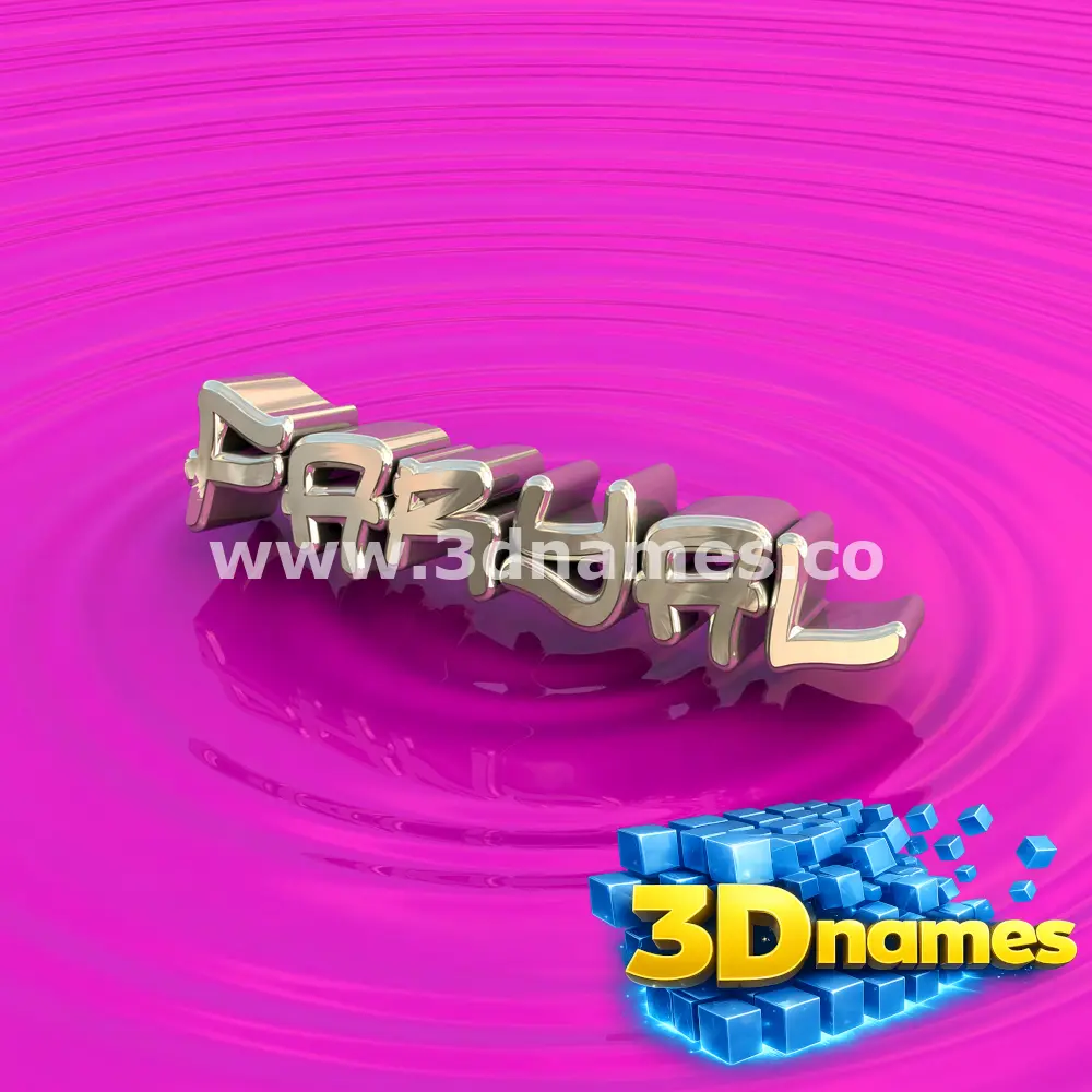 faryal in Pink Graffiti style - 3D name wallpaper