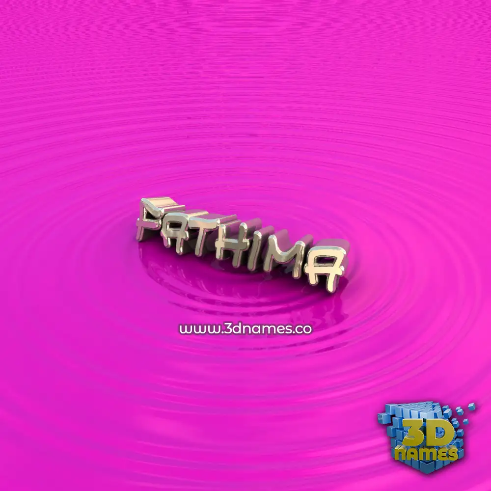 fathima in Pink Graffiti style - 3D name wallpaper