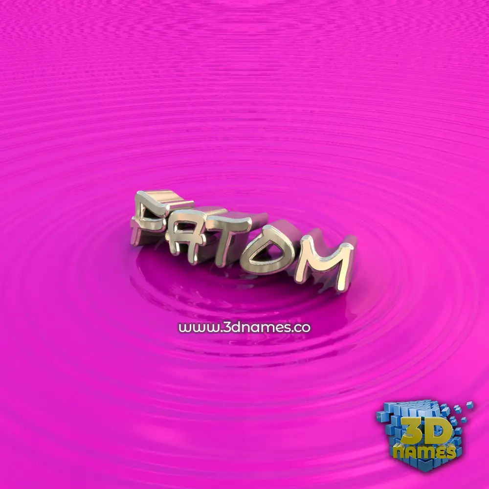 fatom in Pink Graffiti style - 3D name wallpaper