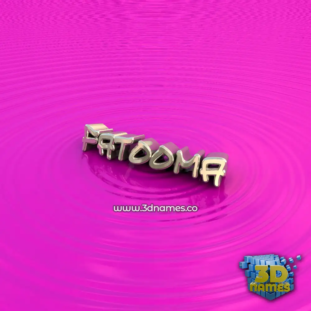 fatooma in Pink Graffiti style - 3D name wallpaper