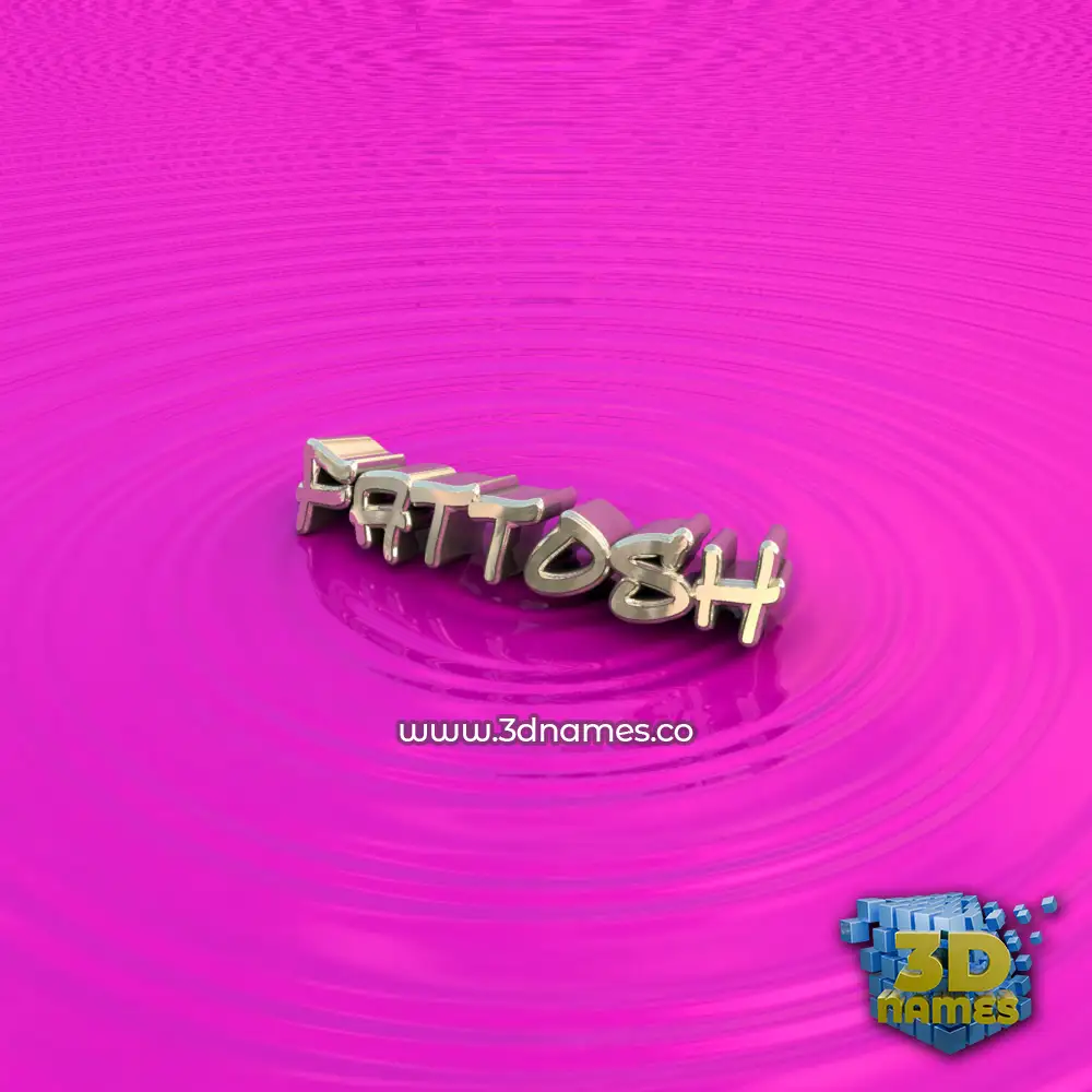 fattosh in Pink Graffiti style - 3D name wallpaper