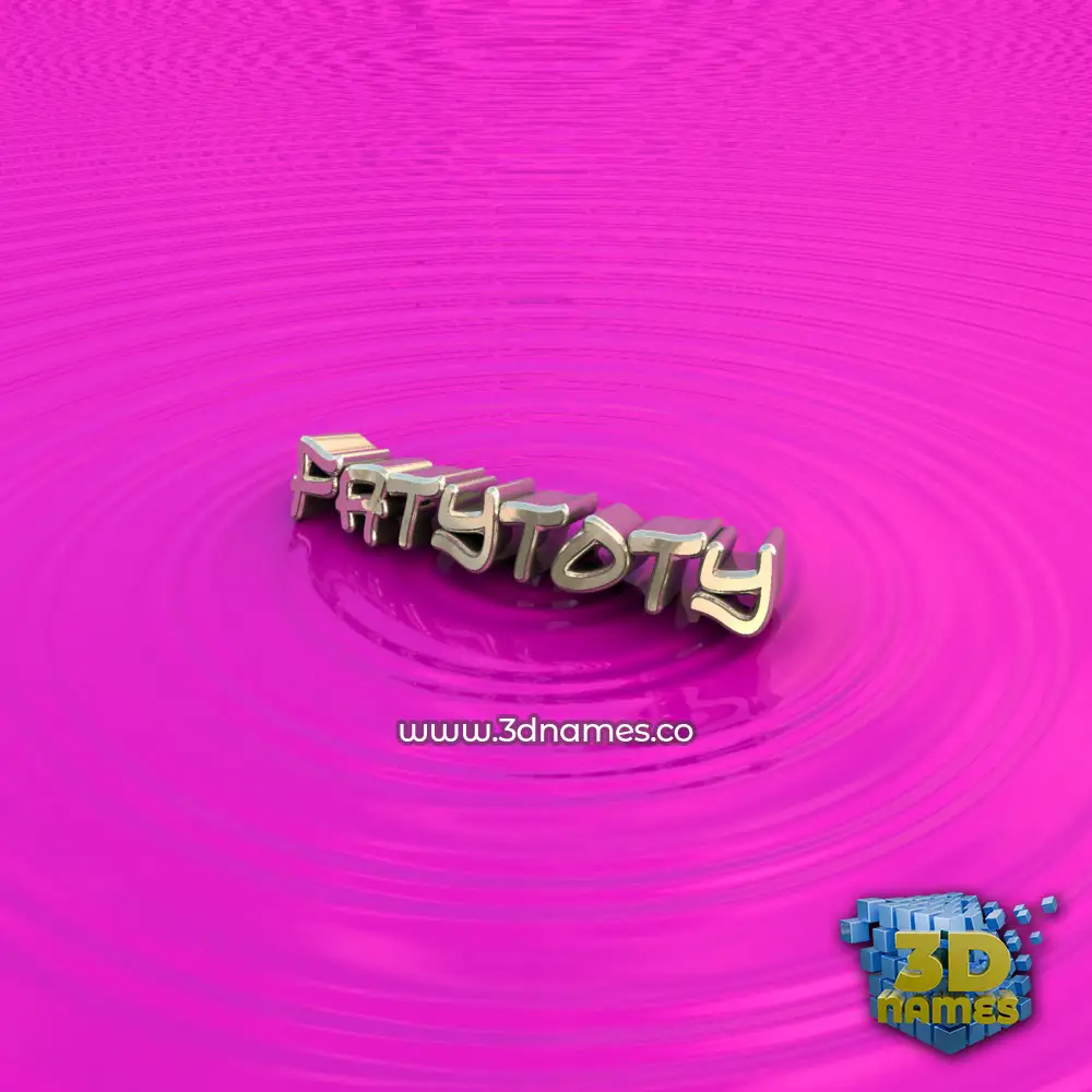 fatytoty in Pink Graffiti style - 3D name wallpaper