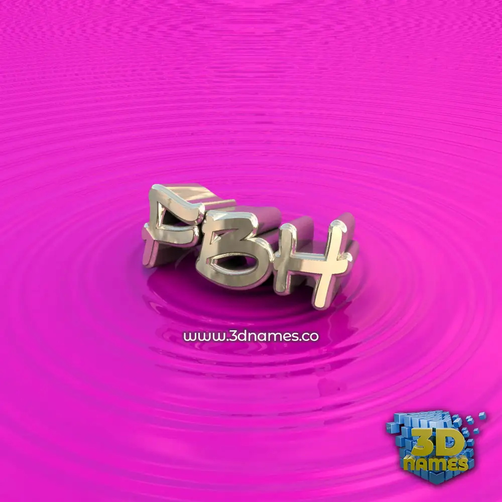 fbh in Pink Graffiti style - 3D name wallpaper