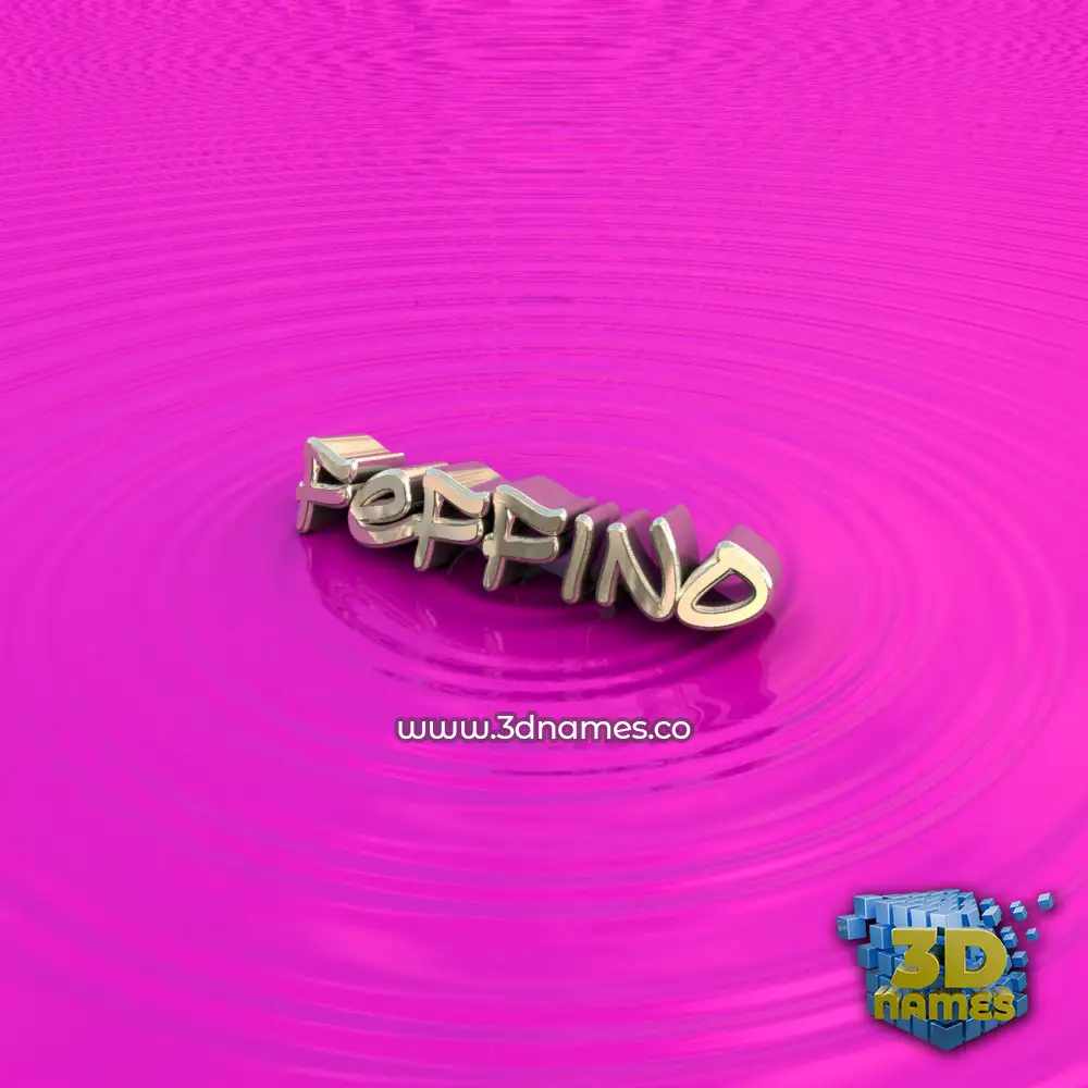 feffino in Pink Graffiti style - 3D name wallpaper