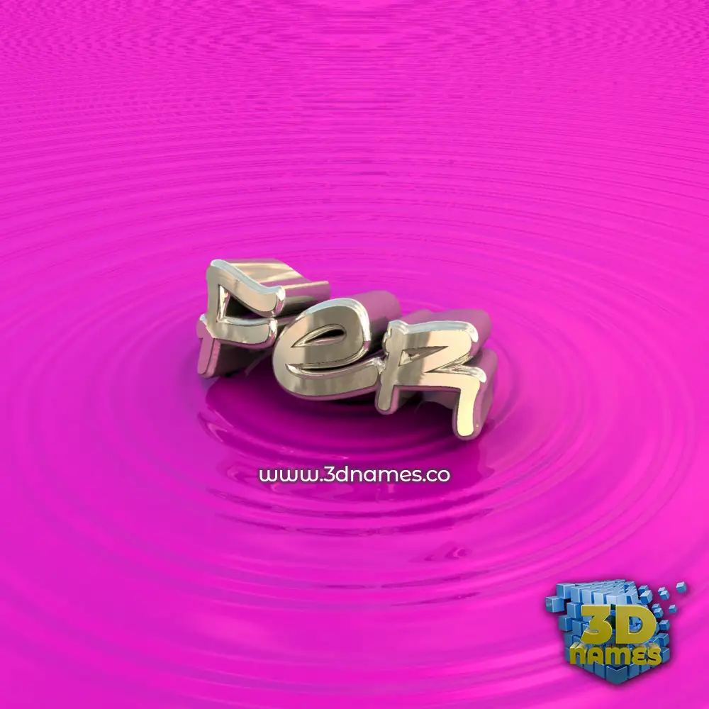 fer in Pink Graffiti style - 3D name wallpaper