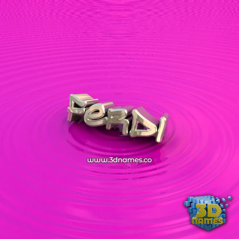 ferdi in Pink Graffiti style - 3D name wallpaper