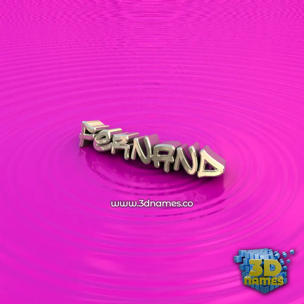 fernand in Pink Graffiti style - 3D name wallpaper
