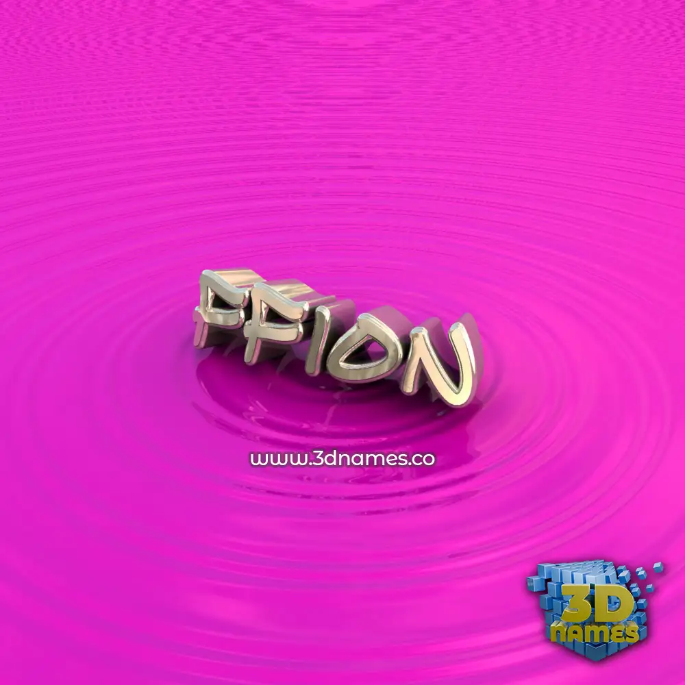 ffion in Pink Graffiti style - 3D name wallpaper