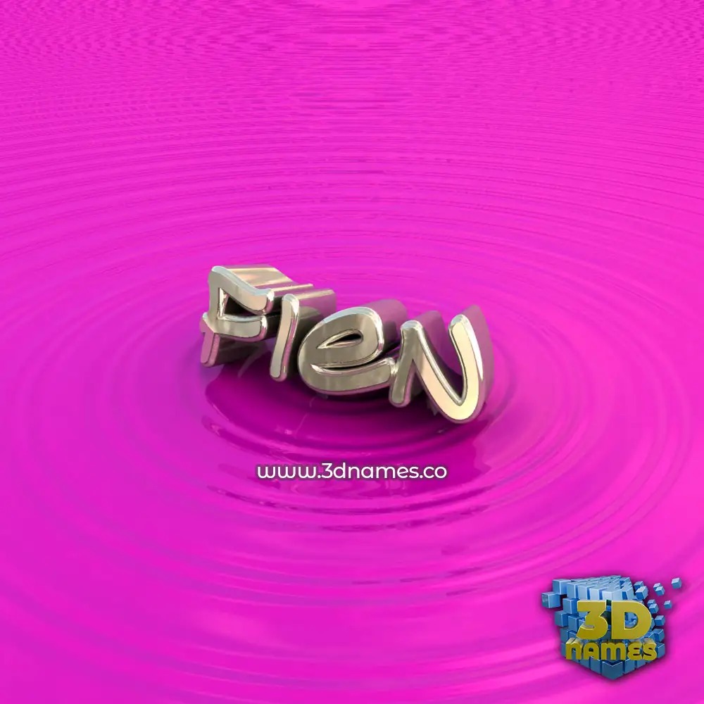 fien in Pink Graffiti style - 3D name wallpaper