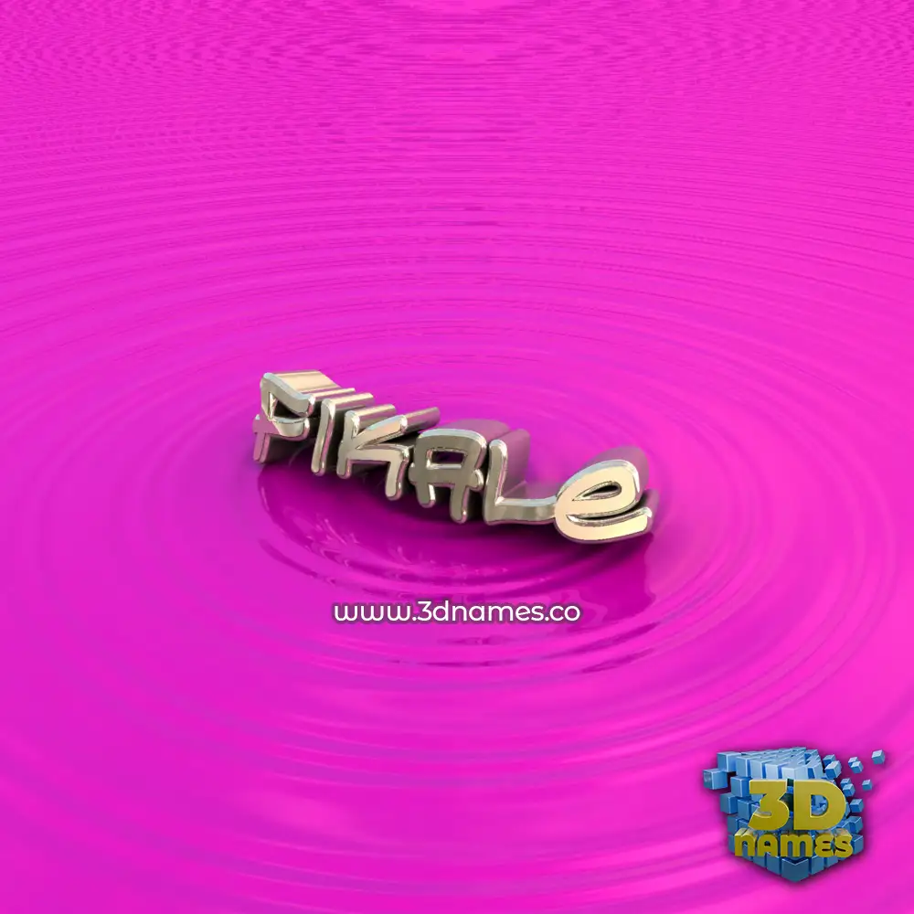 fikale in Pink Graffiti style - 3D name wallpaper