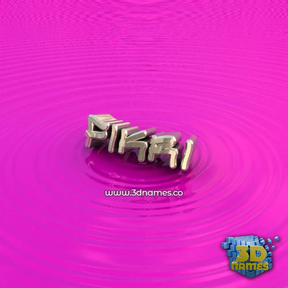fikri in Pink Graffiti style - 3D name wallpaper