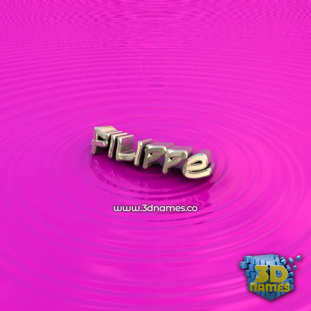 filippe in Pink Graffiti style - 3D name wallpaper