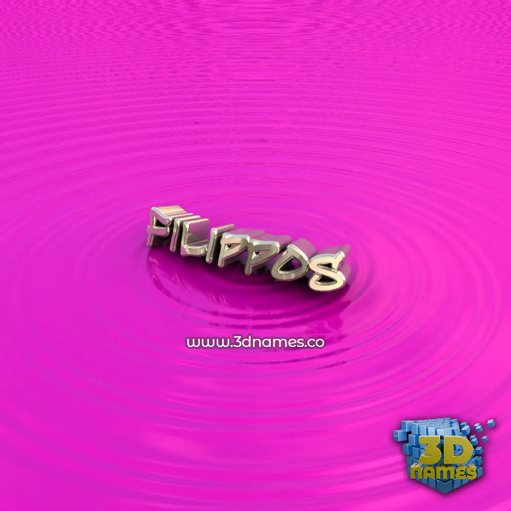 filippos in Pink Graffiti style - 3D name wallpaper