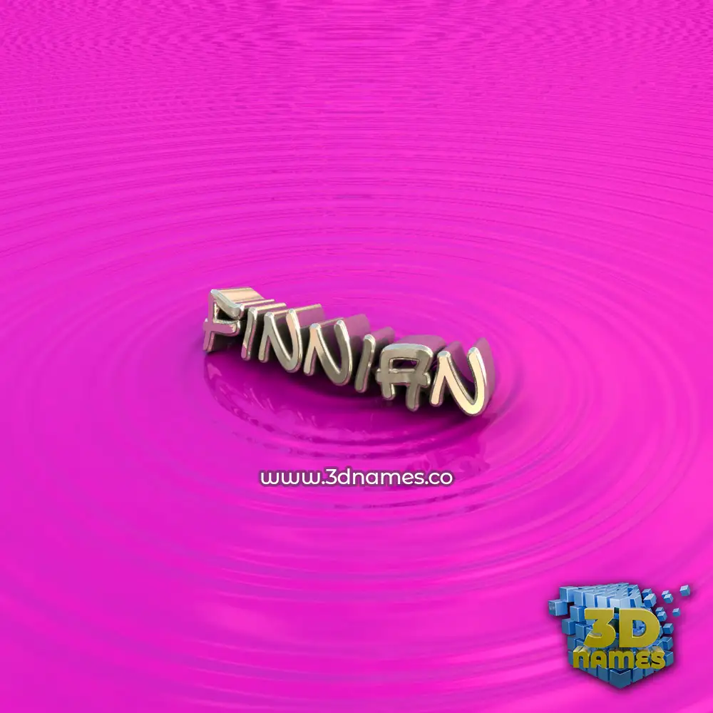 finnian in Pink Graffiti style - 3D name wallpaper