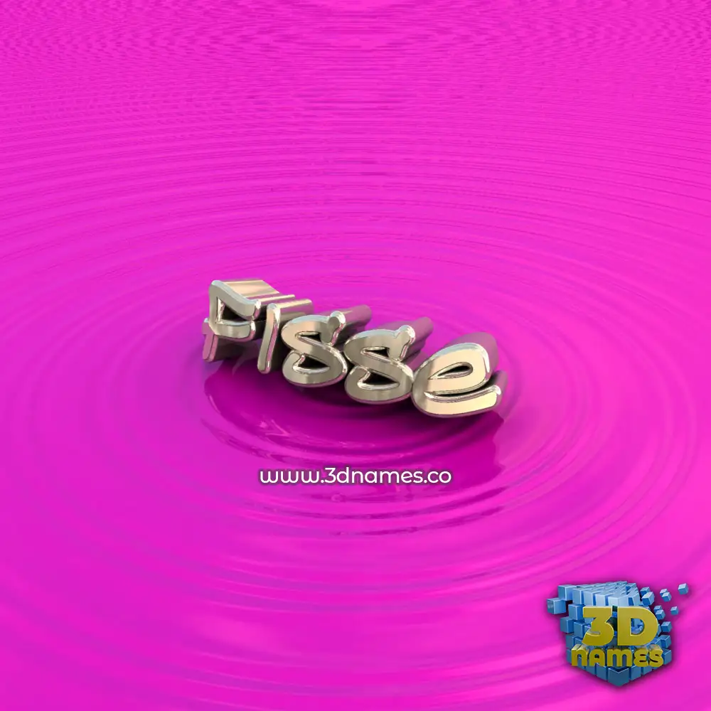 fisse in Pink Graffiti style - 3D name wallpaper