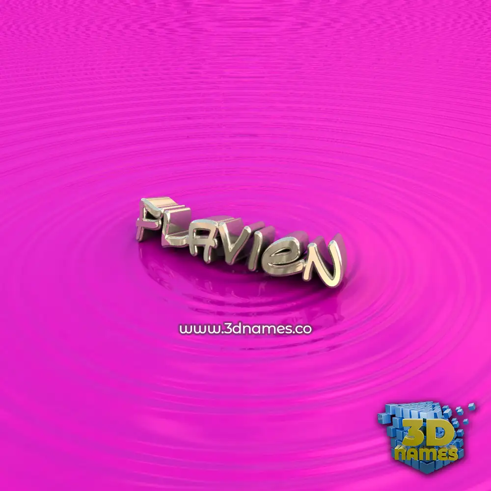 flavien in Pink Graffiti style - 3D name wallpaper