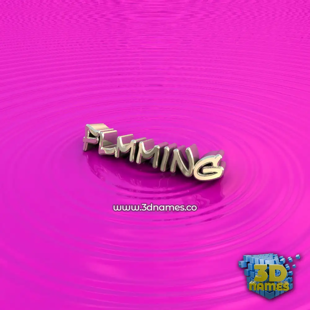 flmming in Pink Graffiti style - 3D name wallpaper
