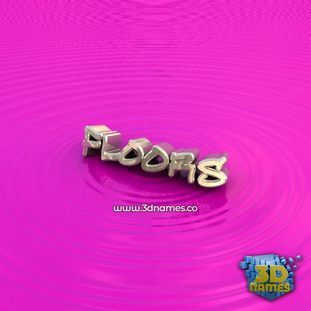 floors in Pink Graffiti style - 3D name wallpaper