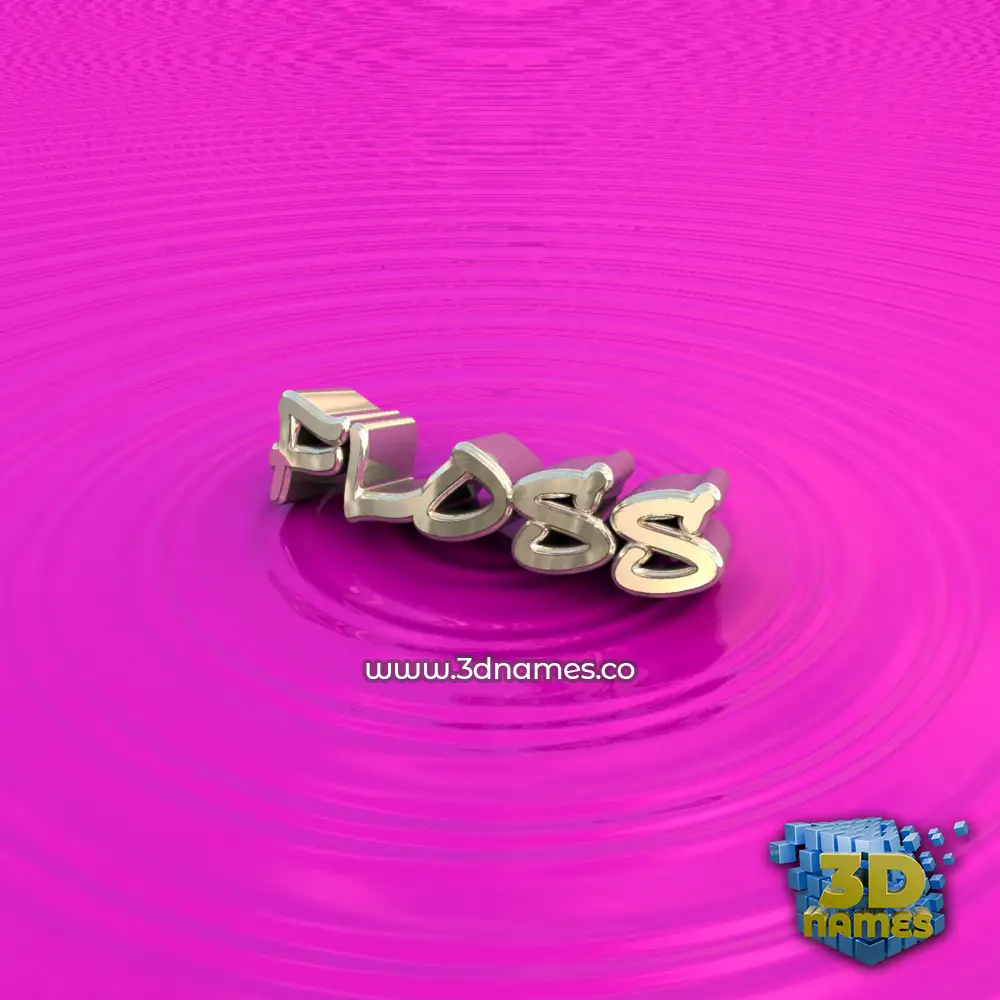 floss in Pink Graffiti style - 3D name wallpaper