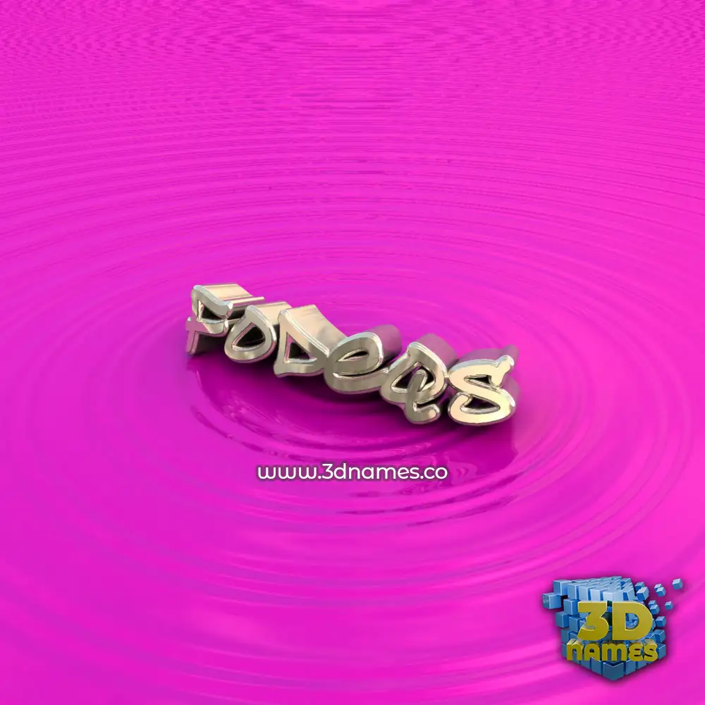 fodeqs in Pink Graffiti style - 3D name wallpaper