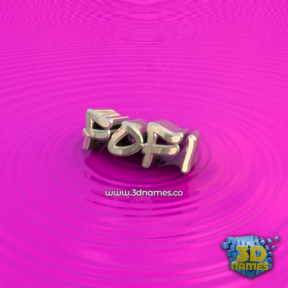fofi in Pink Graffiti style - 3D name wallpaper