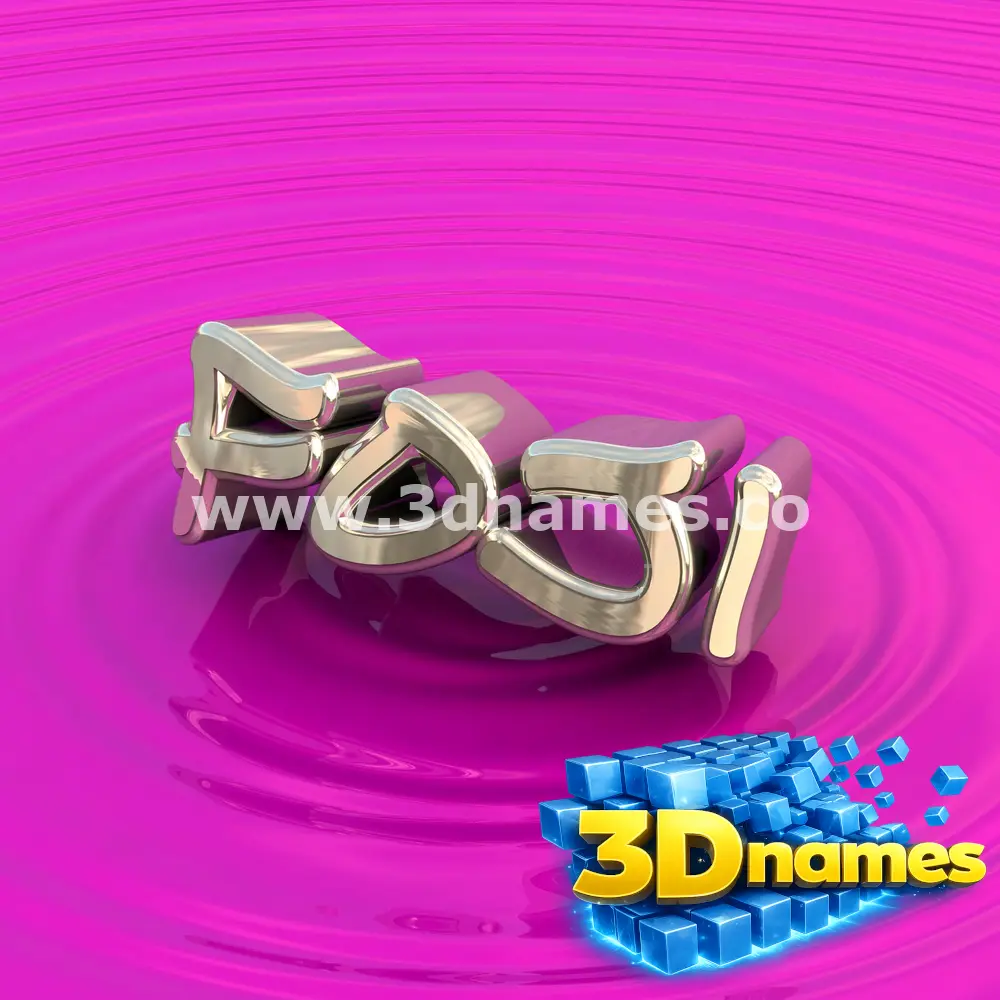 foji in Pink Graffiti style - 3D name wallpaper