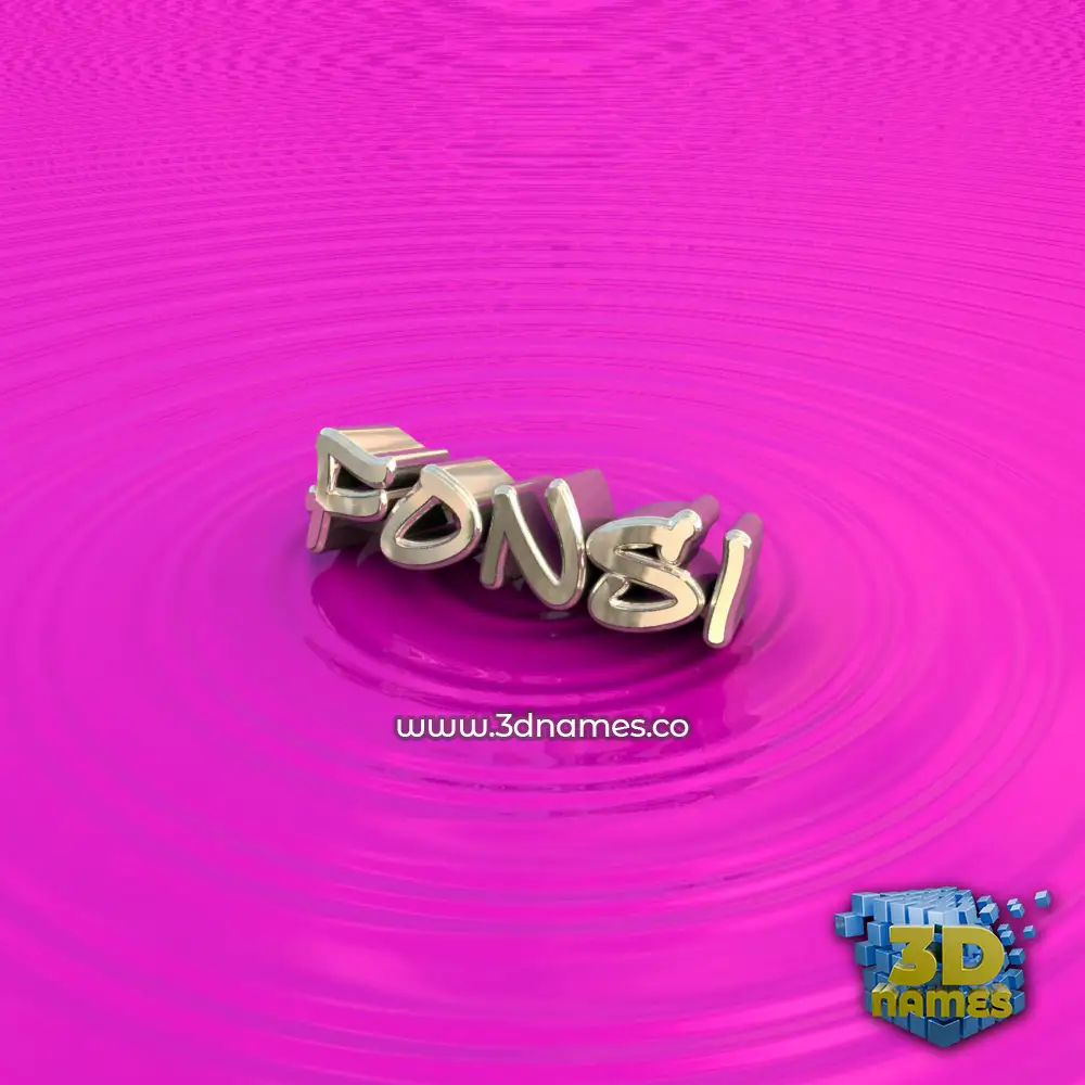 fonsi in Pink Graffiti style - 3D name wallpaper