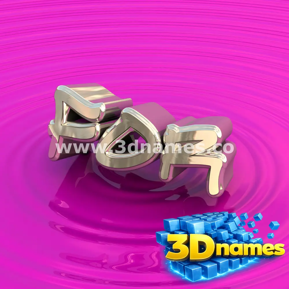 for in Pink Graffiti style - 3D name wallpaper