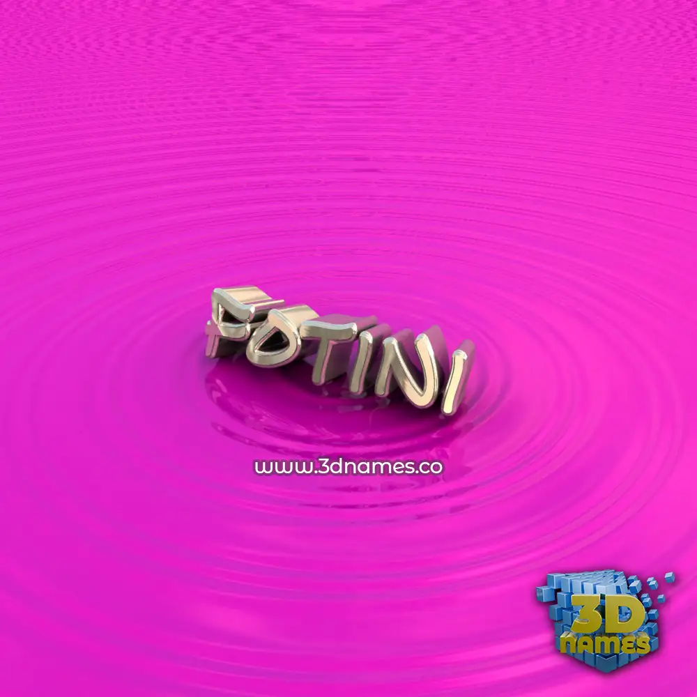 fotini in Pink Graffiti style - 3D name wallpaper