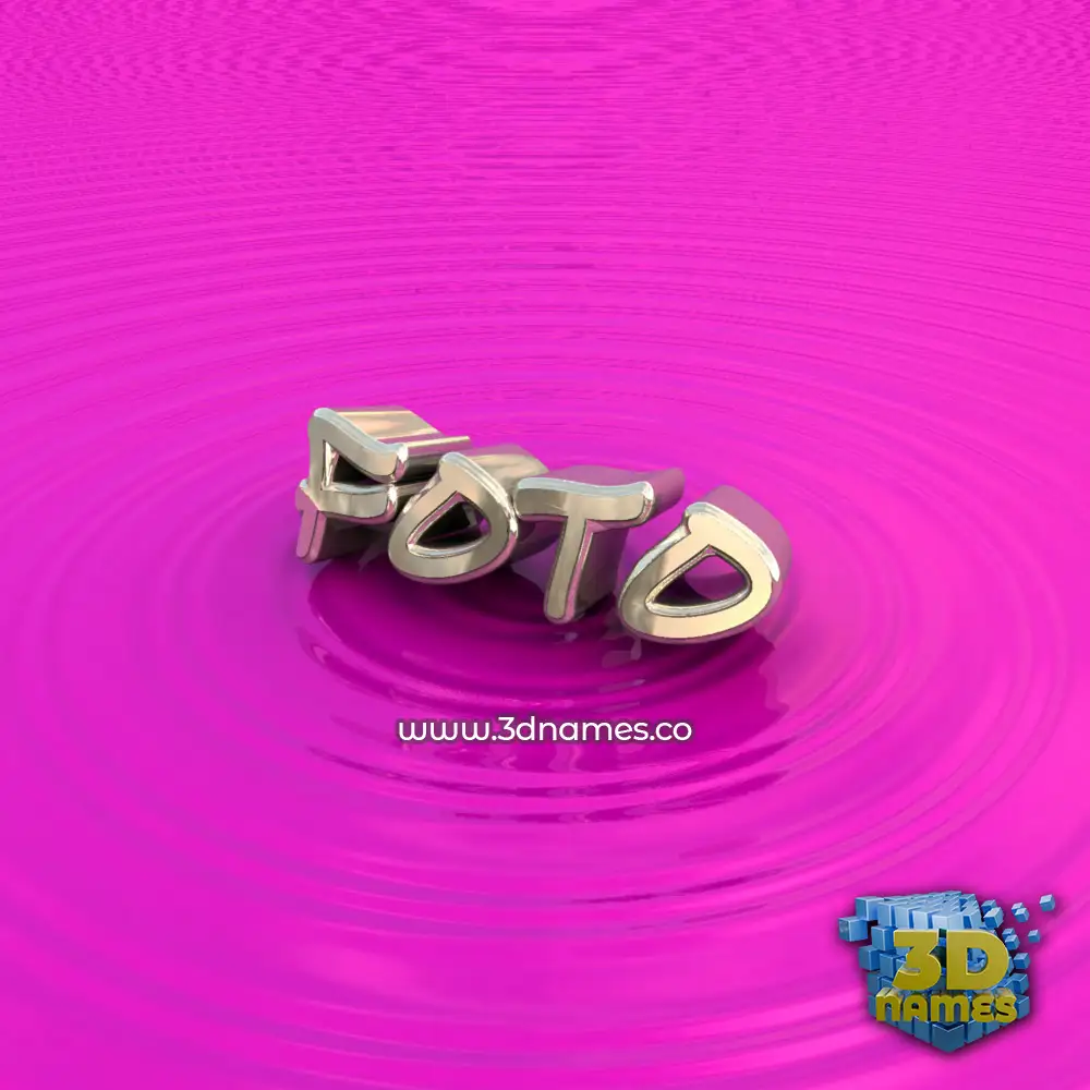 foto in Pink Graffiti style - 3D name wallpaper