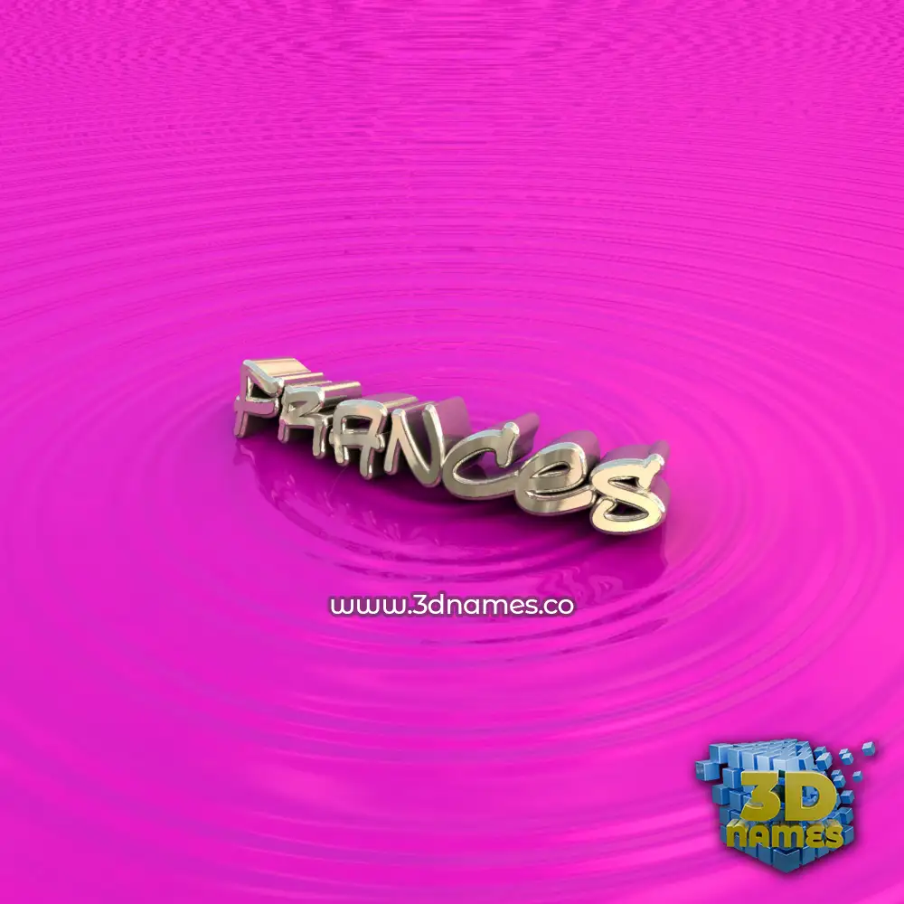 frances in Pink Graffiti style - 3D name wallpaper