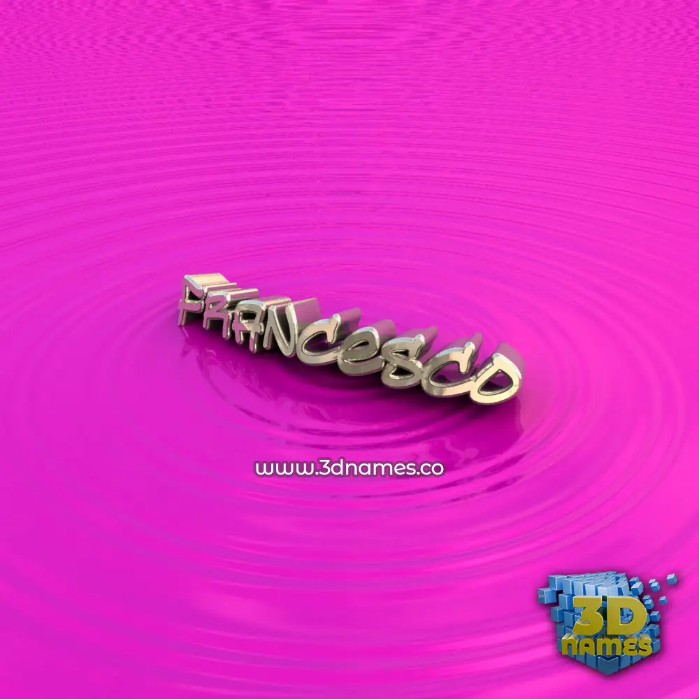 francesco in Pink Graffiti style - 3D name wallpaper