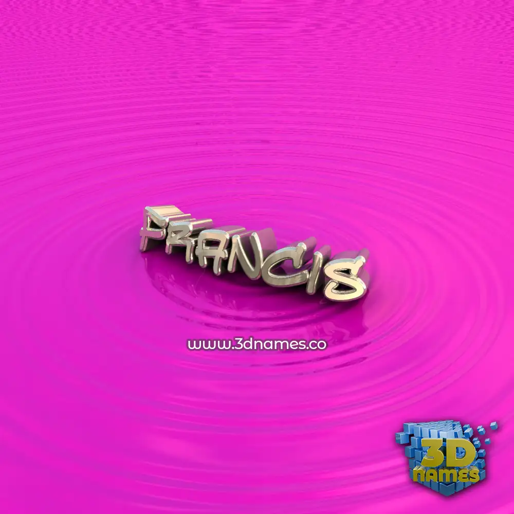 francis in Pink Graffiti style - 3D name wallpaper