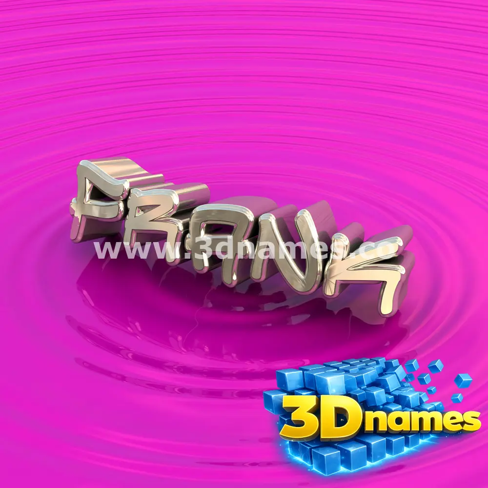 frank in Pink Graffiti style - 3D name wallpaper
