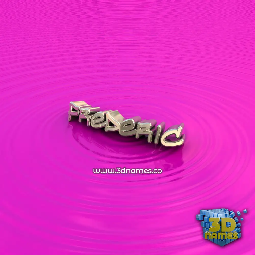 frederic in Pink Graffiti style - 3D name wallpaper