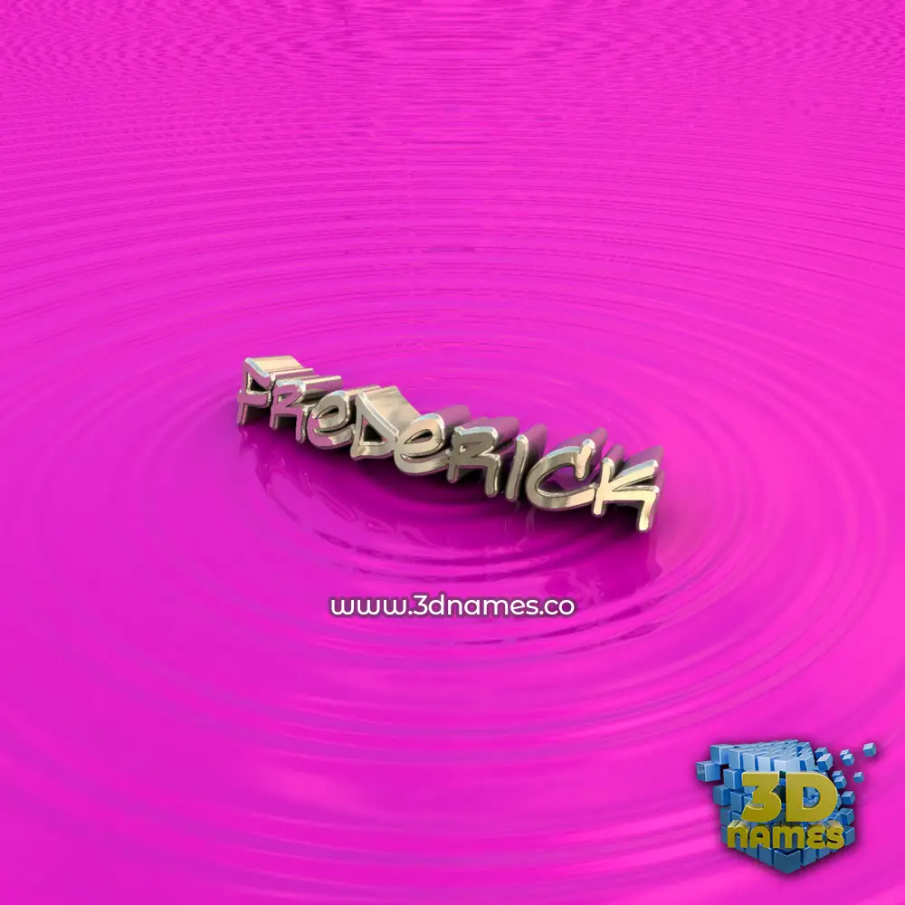 frederick in Pink Graffiti style - 3D name wallpaper