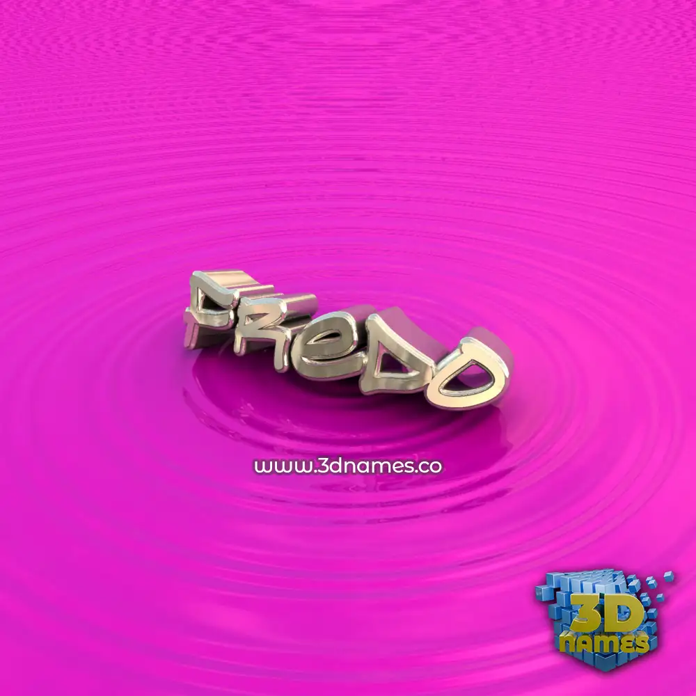 fredo in Pink Graffiti style - 3D name wallpaper
