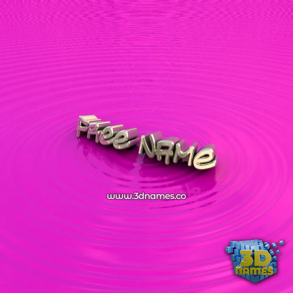 free name in Pink Graffiti style - 3D name wallpaper