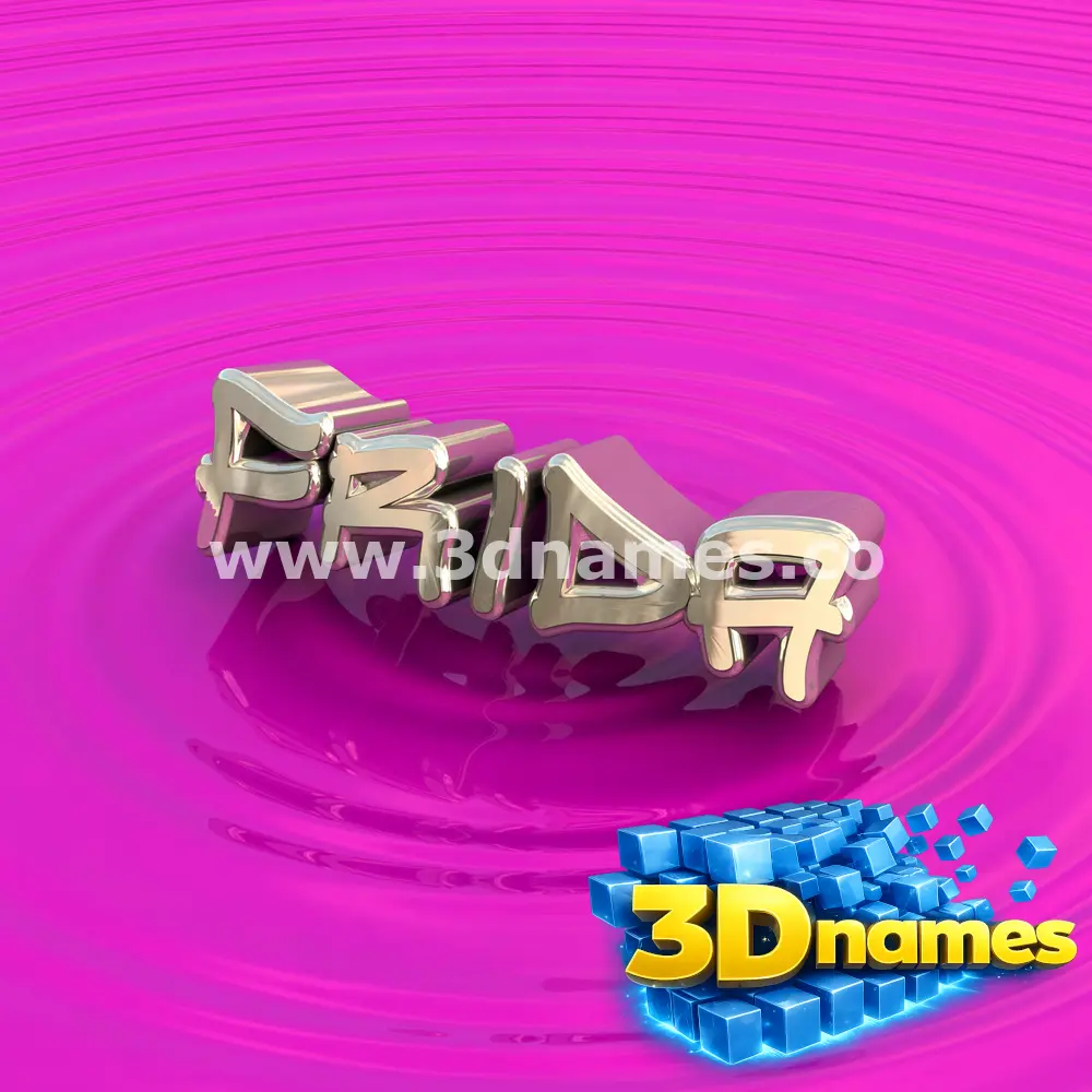 frida in Pink Graffiti style - 3D name wallpaper