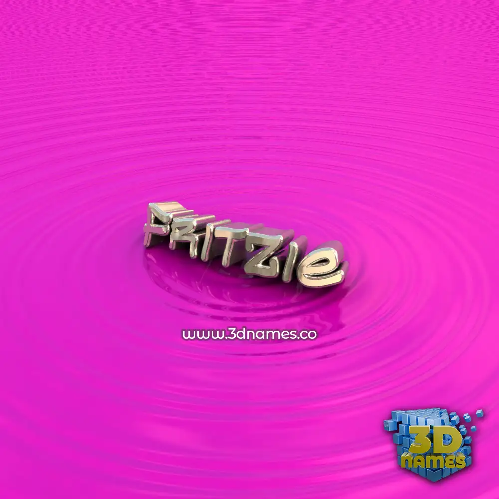 fritzie in Pink Graffiti style - 3D name wallpaper