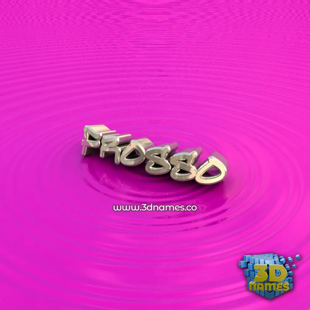 frosso in Pink Graffiti style - 3D name wallpaper