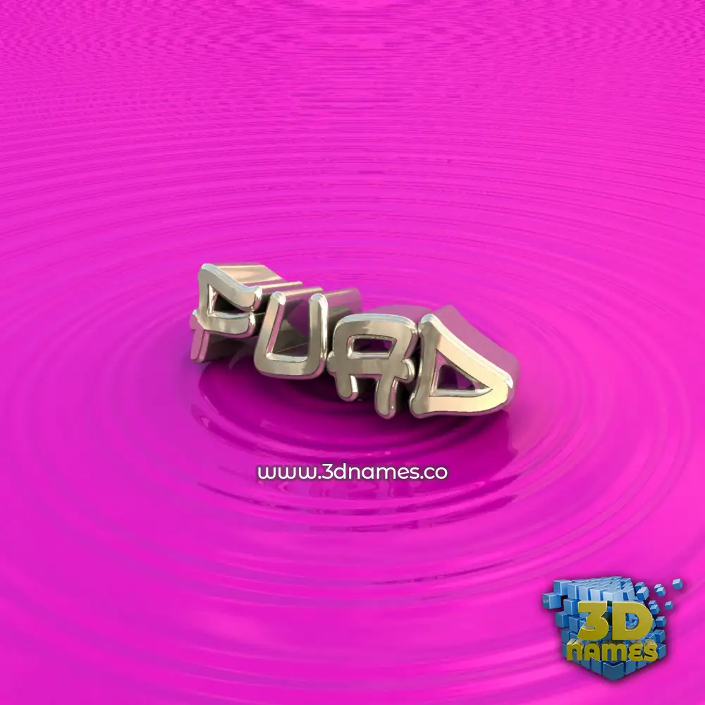 fuad in Pink Graffiti style - 3D name wallpaper