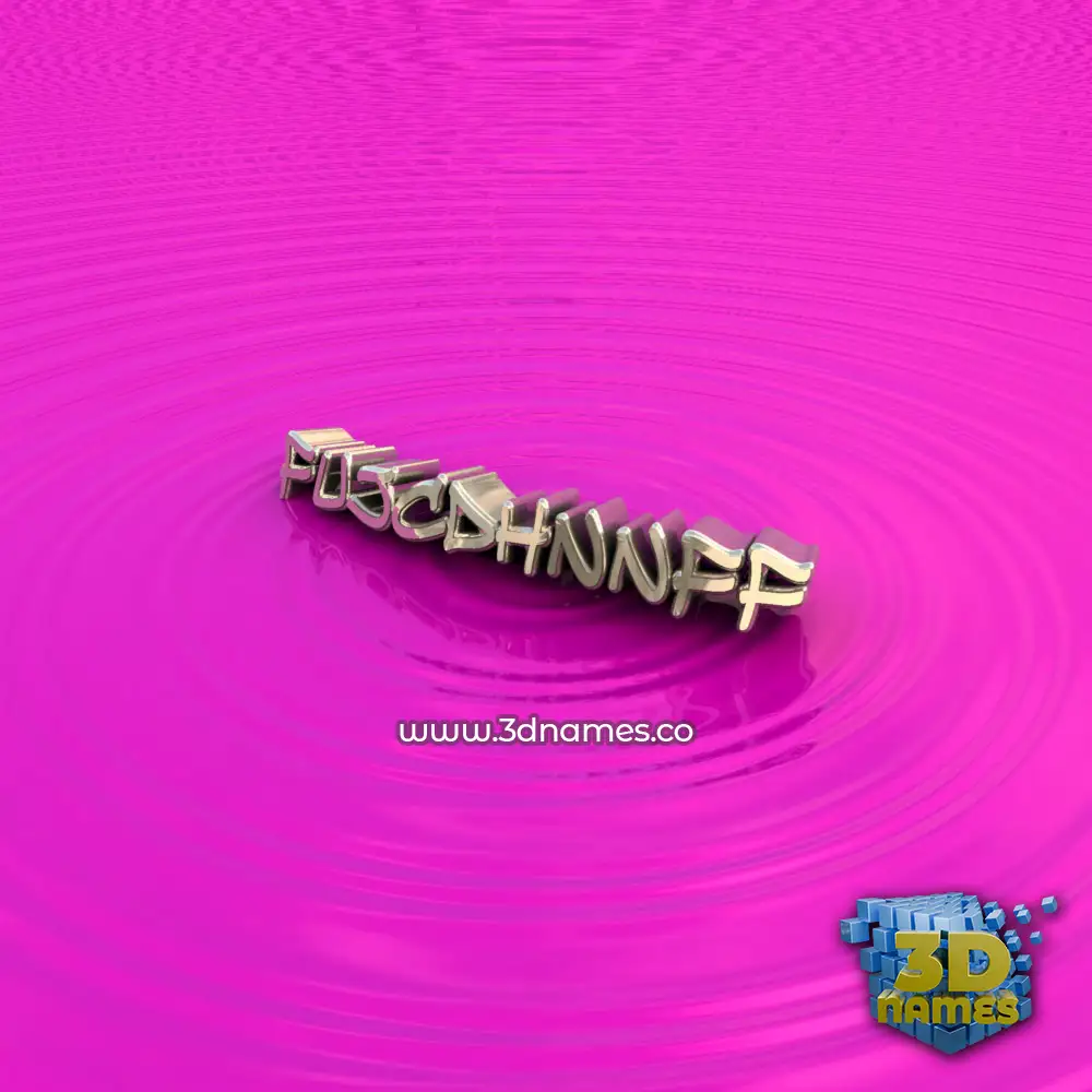 fujcdhnnff in Pink Graffiti style - 3D name wallpaper
