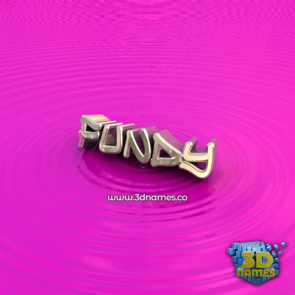 fundy in Pink Graffiti style - 3D name wallpaper