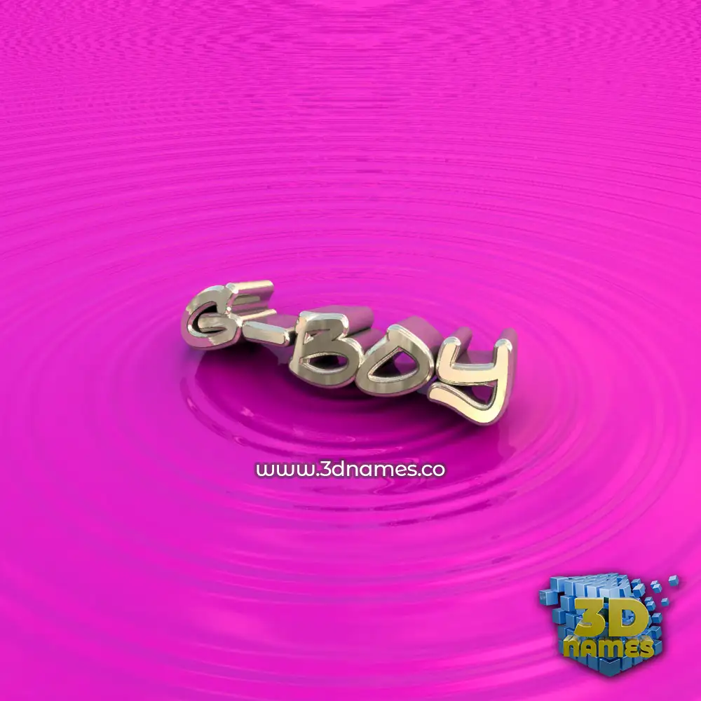 g-boy in Pink Graffiti style - 3D name wallpaper
