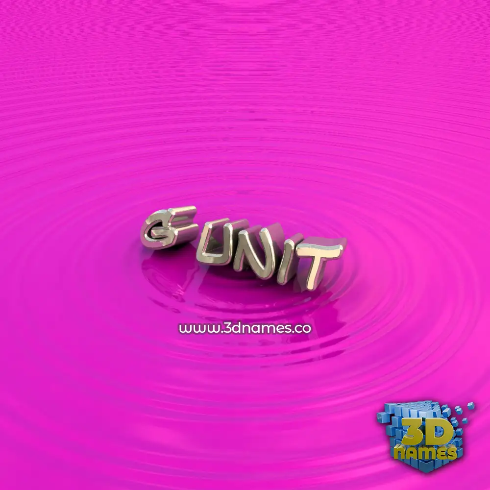 g unit in Pink Graffiti style - 3D name wallpaper