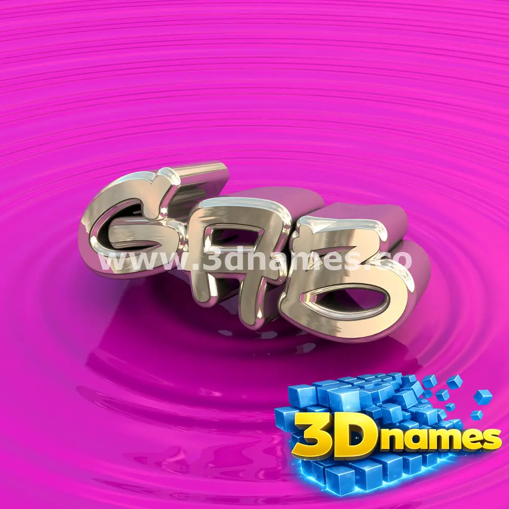 gab in Pink Graffiti style - 3D name wallpaper
