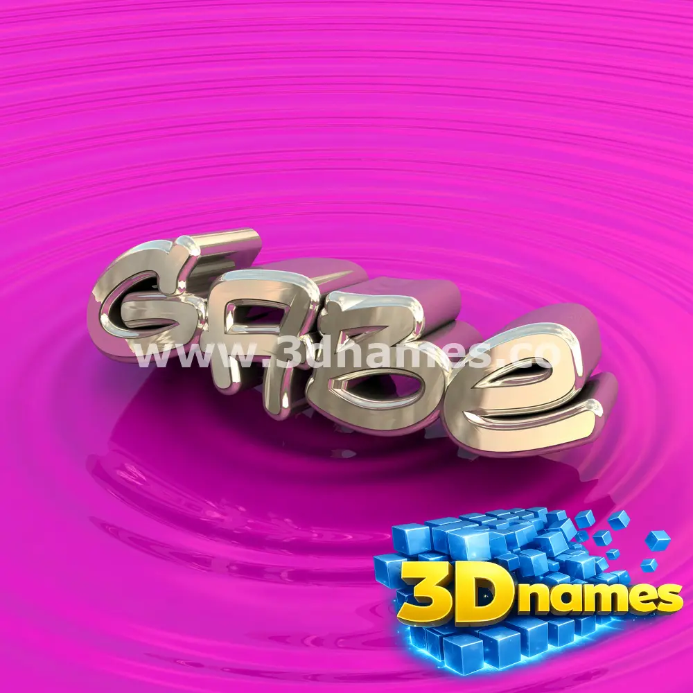 gabe in Pink Graffiti style - 3D name wallpaper